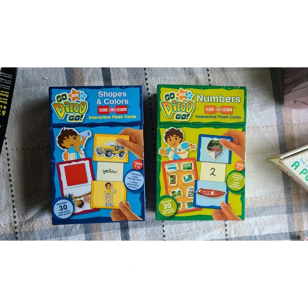 Nick Jr. Go, Diego, Go! Slide & Learn Flash Cards Shapes/Colors Numbers